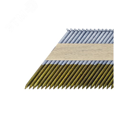 Реечные гвозди по дереву тип D34 (3х90 RIMg с кольц. накат. гальван-е 2000 шт/уп) - фото 2