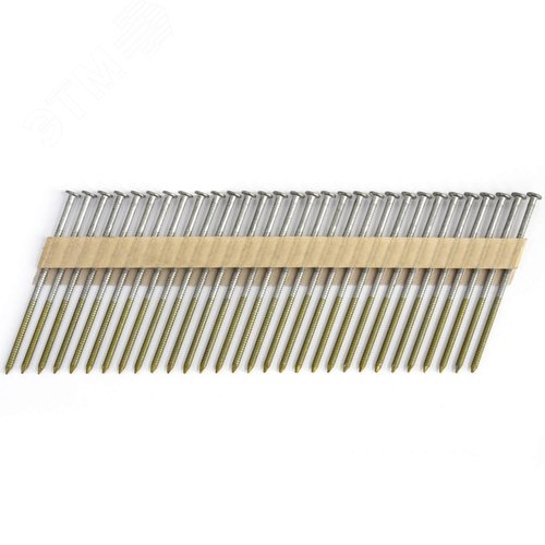 Гвозди реечные 21 градус для работ по дереву для строительства (3.1/90 мм, кольц.накатка ,2000 шт/уп - фото 1