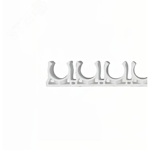 Гребенка из клипс для сантехнических труб для монтажных пистолетов (16 мм, белый, 10 мест, 10 шт/уп) - фото 2