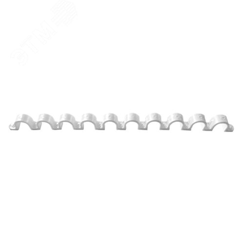 Гребенка из скоб для сантехнических труб для монтажных пистолетов (16 мм, белый, 10 мест, 10 шт/уп) - фото 1