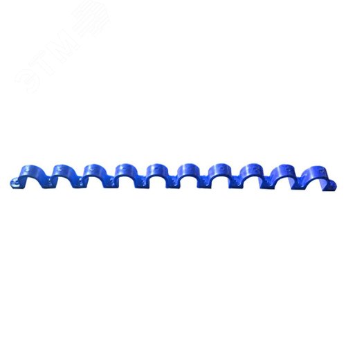 Гребенка из скоб для сантехнических труб для монтажных пистолетов (20 мм, синий, 10 мест, 10 шт/уп) - фото 1