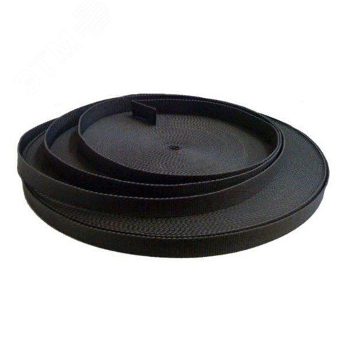 Монтажная лента текстильная 50 м цвет: черный - фото 1