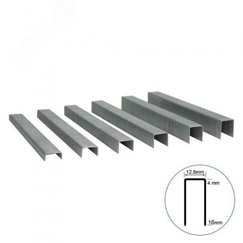 Изображение товара Скобы обивочные для тканей тип 80 (10 мм, 21GA, 380, A ,12000 шт/уп) (упак)