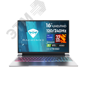 Ноутбук L16 Pro Nova 16.0'' IPS Intel Core i9-13900HX 32GB/2x1TB SSD/GF RTX4080 12GB/Windows11Pro Machenike