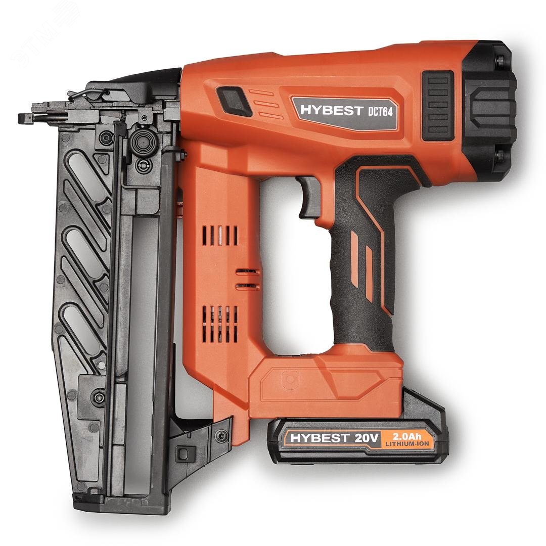Изображение товара Аккумуляторный монтажный пистолет Hybest DCT64 для забивки гвоздей и скоб