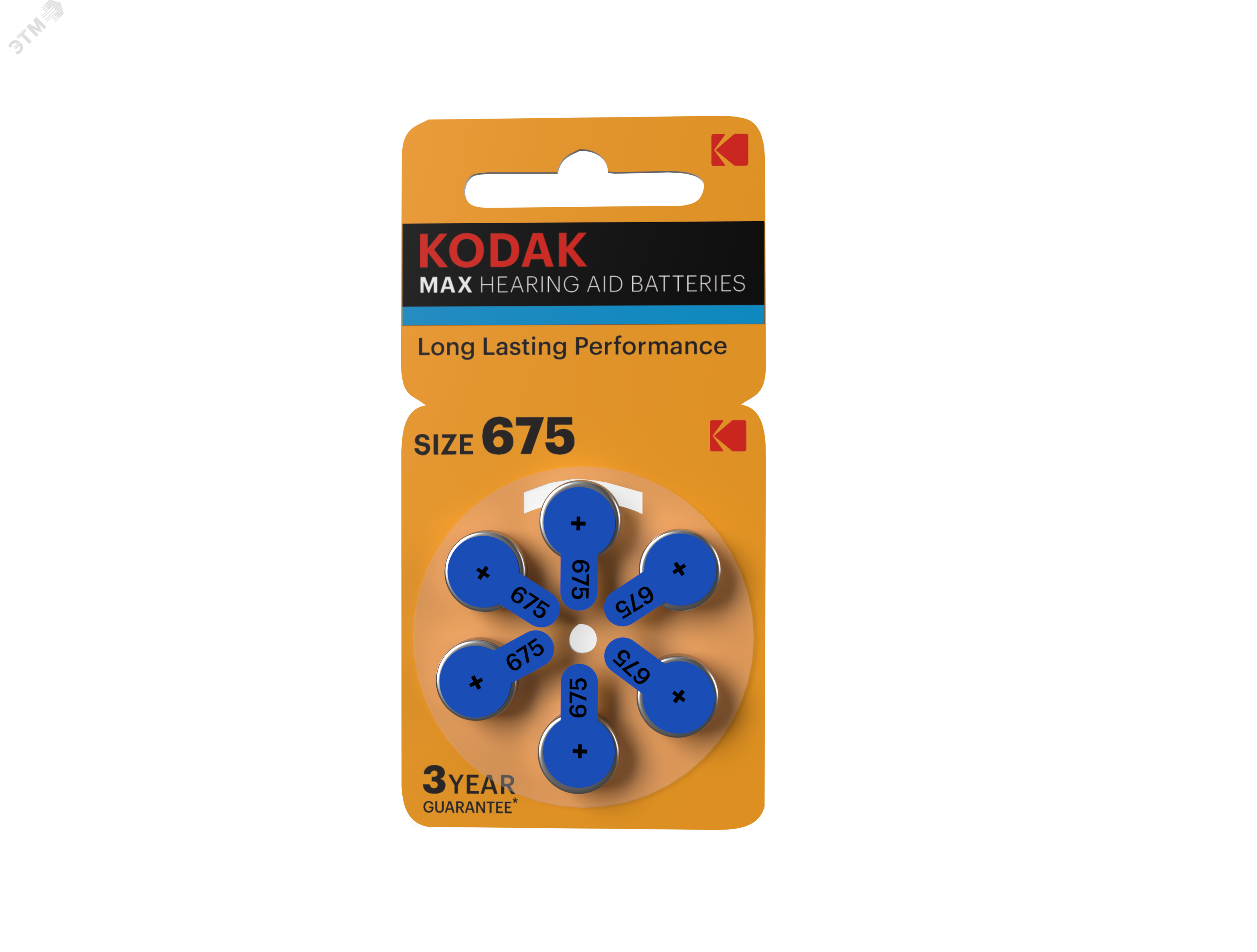 Изображение товара Батарейка ZA675-6BL [KZA675-6] MAX Hearing Aid для слуховых аппаратов