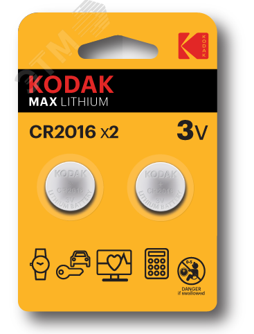 Изображение товара Батарейка CR2016-2BL MAX Lithium для наручных часов и электроники