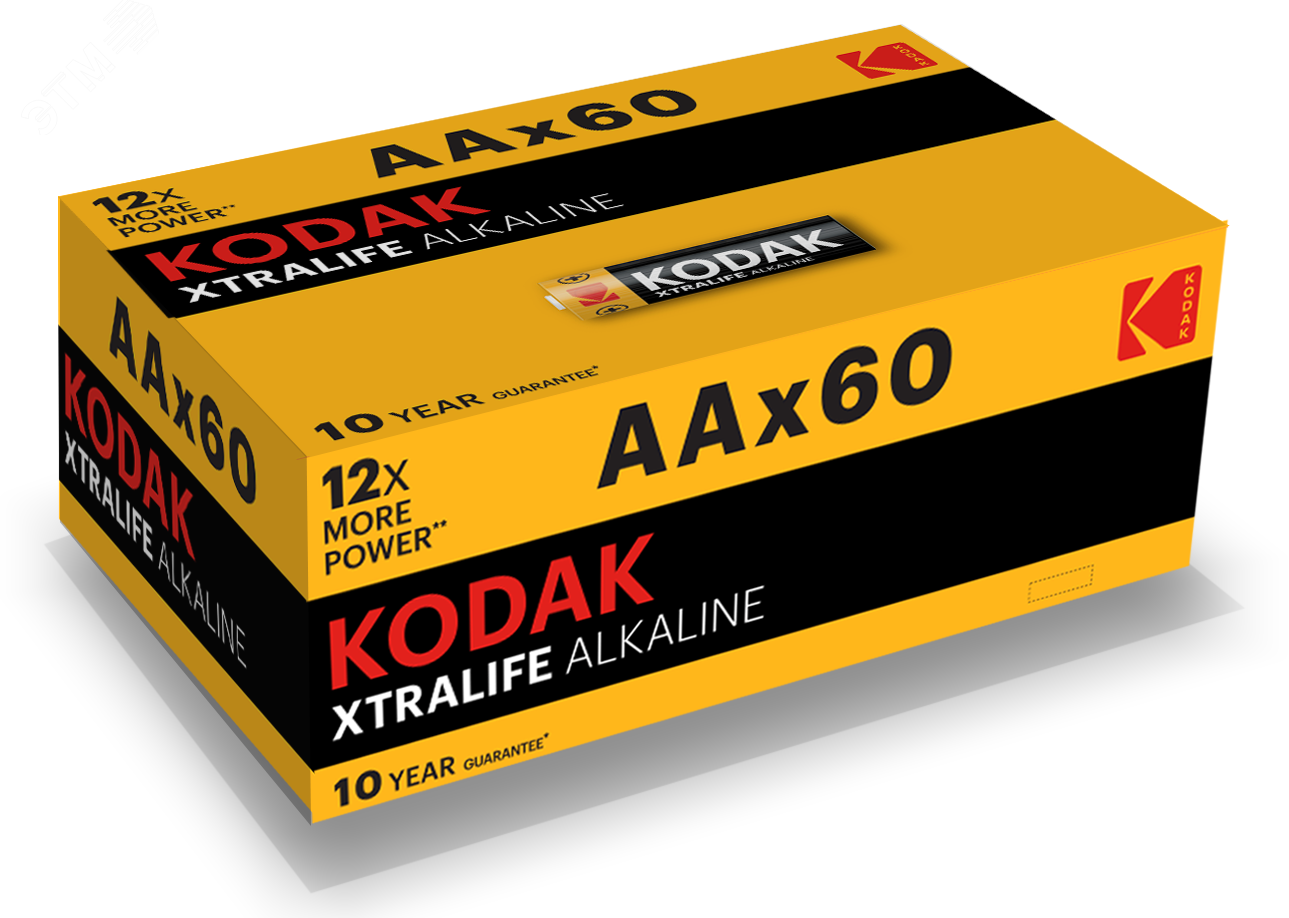 Изображение товара Батарейка LR6-60 (4S) colour box XTRALIFE Alkaline [KAA-60] (60/720/20160) (шт)