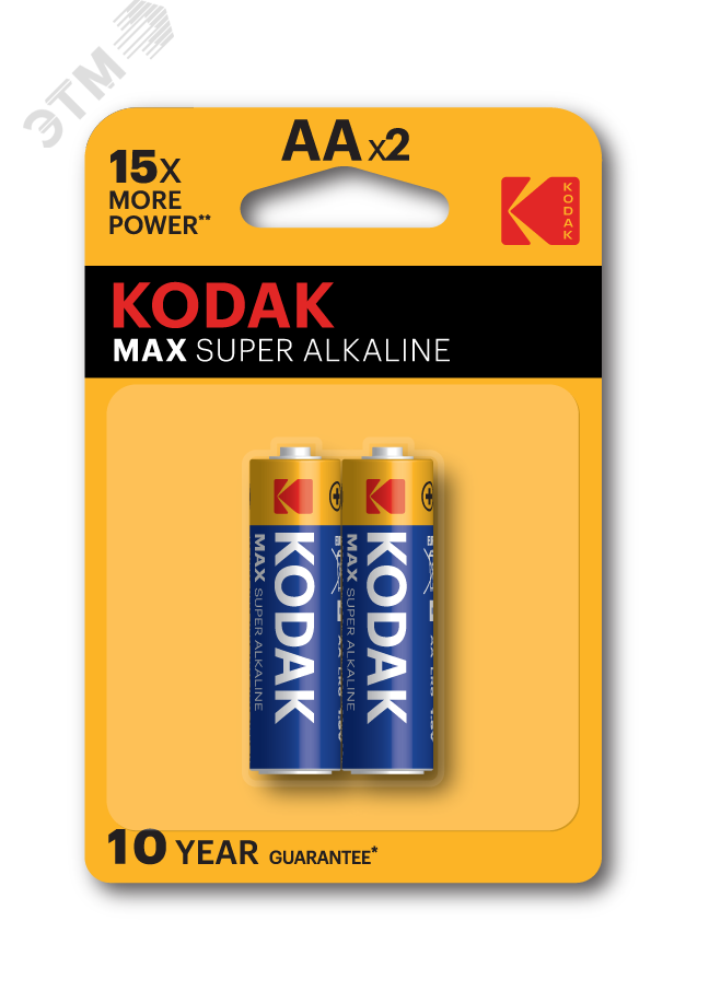 Изображение товара Батарейка LR6-2BL MAX SUPER Alkaline мощная щелочная AA 1.5 В