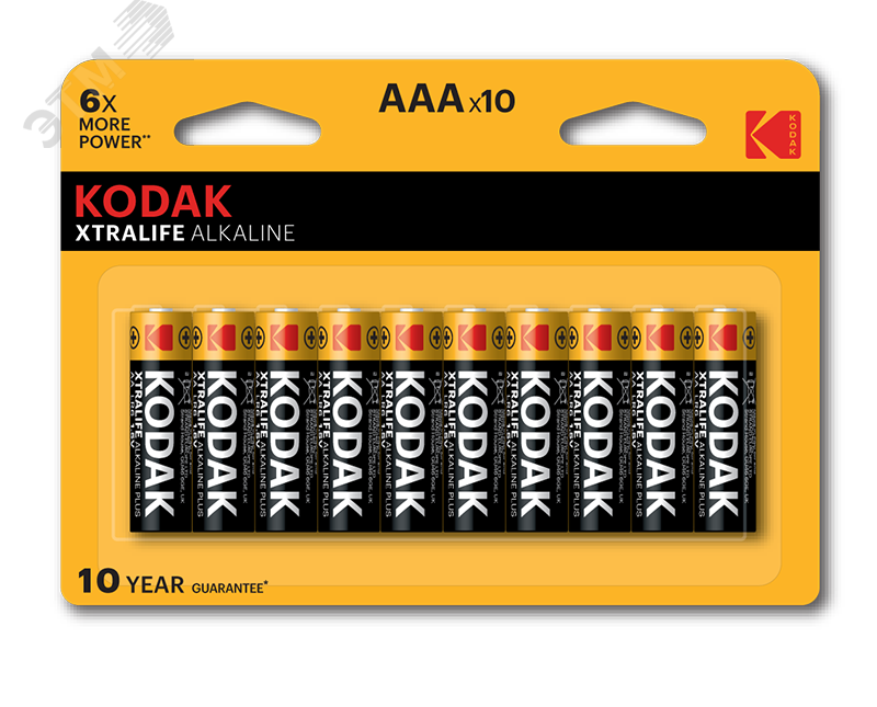 Изображение товара Батарейки LR03-8+2BL XTRALIFE Alkaline AAA 1.5V 8 шт