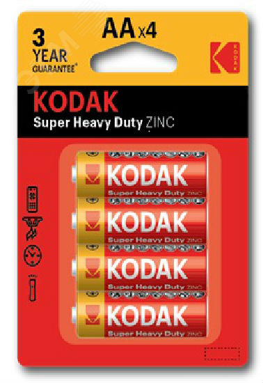 Изображение товара Батарейка R6-4BL SUPER HEAVY DUTY Zinc [KAAHZ-4] (80/400/26400) (шт)