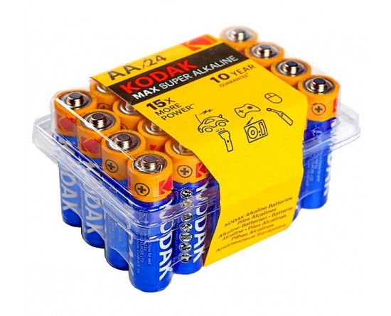 Батарейка LR6-24 plastic box MAX SUPER Alkaline [24 AA PVC] (24/480/19200)