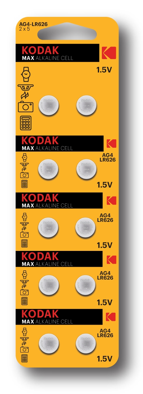 Батарейка AG4 (377) LR626, LR66 [KAG4-10] MAX Button Cell (100/1000/98000)