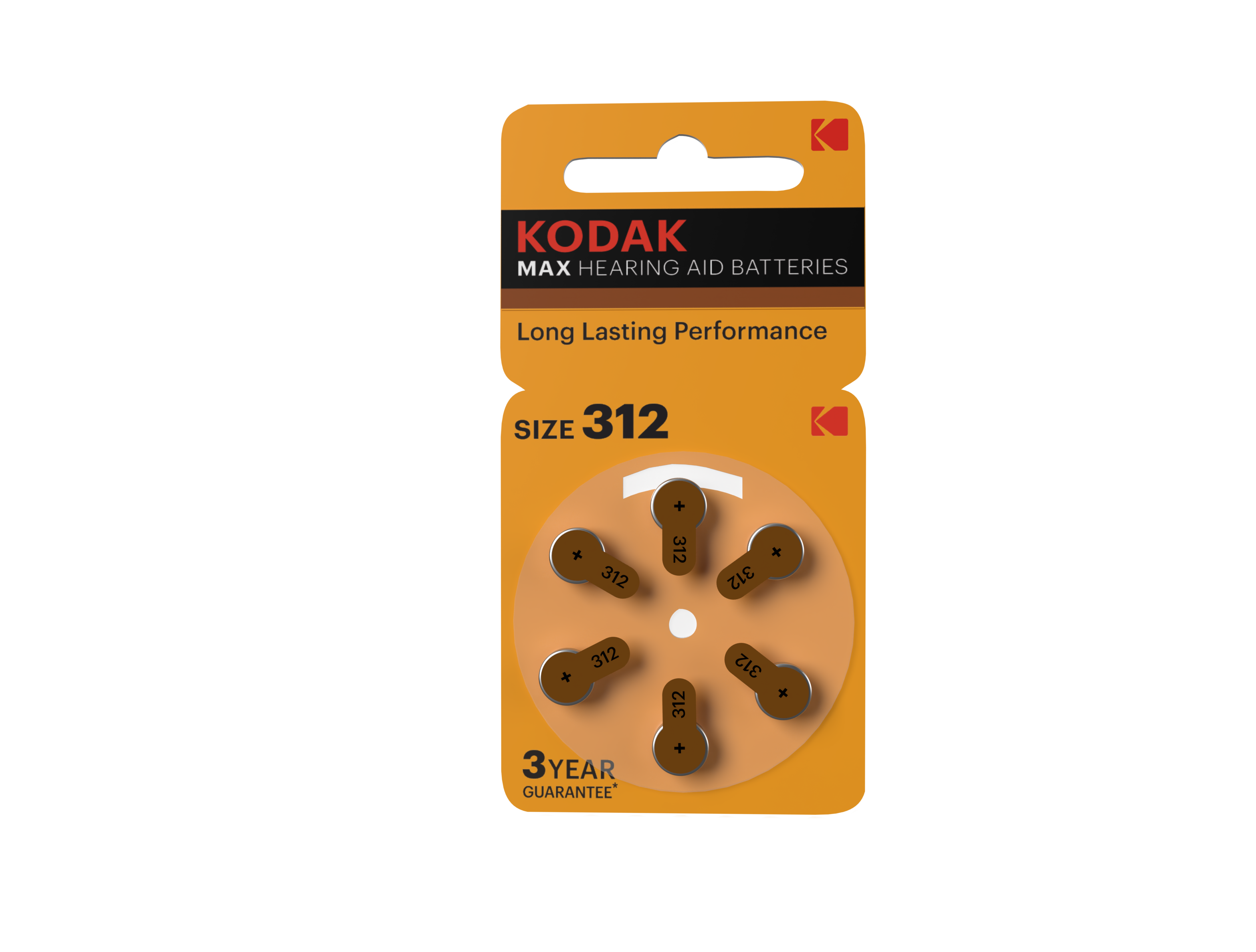 Батарейка Kodak ZA312-6BL [KZA312-6] MAX Hearing Aid (60/300/45000)