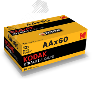 Батарейка LR6-60 (4S) colour box XTRALIFE Alkaline [KAA-60] (60/720/20160) KODAK
