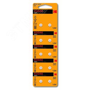 Изображение товара Батарейка AG12 (386) LR1142, LR43 [KAG12-10] MAX Button Cell (100/1000/70000) (шт)