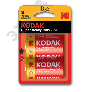 Изображение товара Батарейка R20-2BL SUPER HEAVY DUTY Zinc [KDHZ-2] (24/120/5040) (шт)