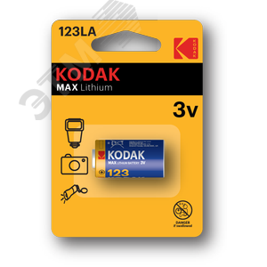 Батарейка CR123 [ K123LA] MAX Lithium (6/12/10800)