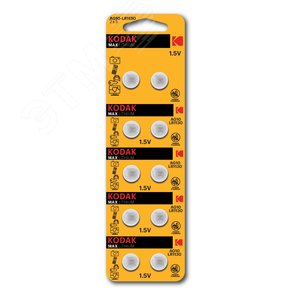 Батарейка AG10 (389) LR1130, LR54 [KAG10-10] MAX Button Cell (100/1000/70000)
