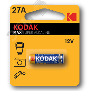Батарейка Kodak 27A-1BL MAX SUPER Alkaline [K27A-1, GP27A, MN27] (60/240/28800)