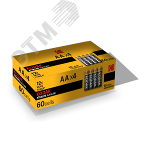 Батарейка LR6-4S XTRALIFE Alkaline [KAA-S4] (60/600/21600) KODAK