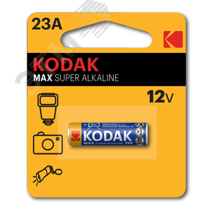 Изображение товара Батарейка Kodak 23A-1BL MAX SUPER Alkaline [K23A-1] (60/240/21600) (шт)