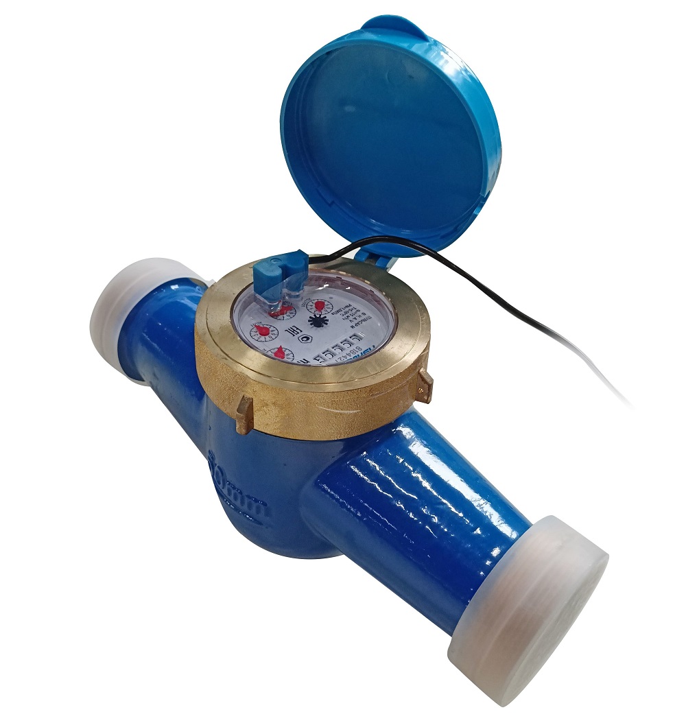 Счетчик холодной воды многоструйный Р 2' (Ду50), Qn=15м3/час, L=300мм, импульсный выход, вес импульса 10л/имп, пласт. регистр