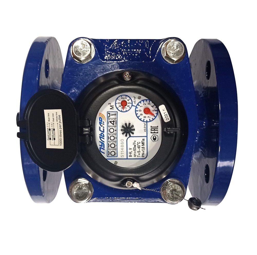 Счетчик холодной воды турбинный Р Х 3' (Ду80), Qn=63м3/час, Тmax=40°С, исполнение 1, L=225мм, (резиновые кольца в комплекте)