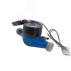 Счетчик холодной воды многоструйный Р 3/4' (Ду20), Qn=2,5м3/час, L=190мм, импульсный выход, вес импульса 10л/имп, пласт. регистр - фото 1