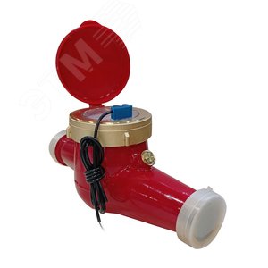 Счетчик воды универсальный многоструйный Р Ду40, Qn=10м3/час, L=300мм, импульсный выход, вес импульса 10л/имп, пласт. регистр - фото 1