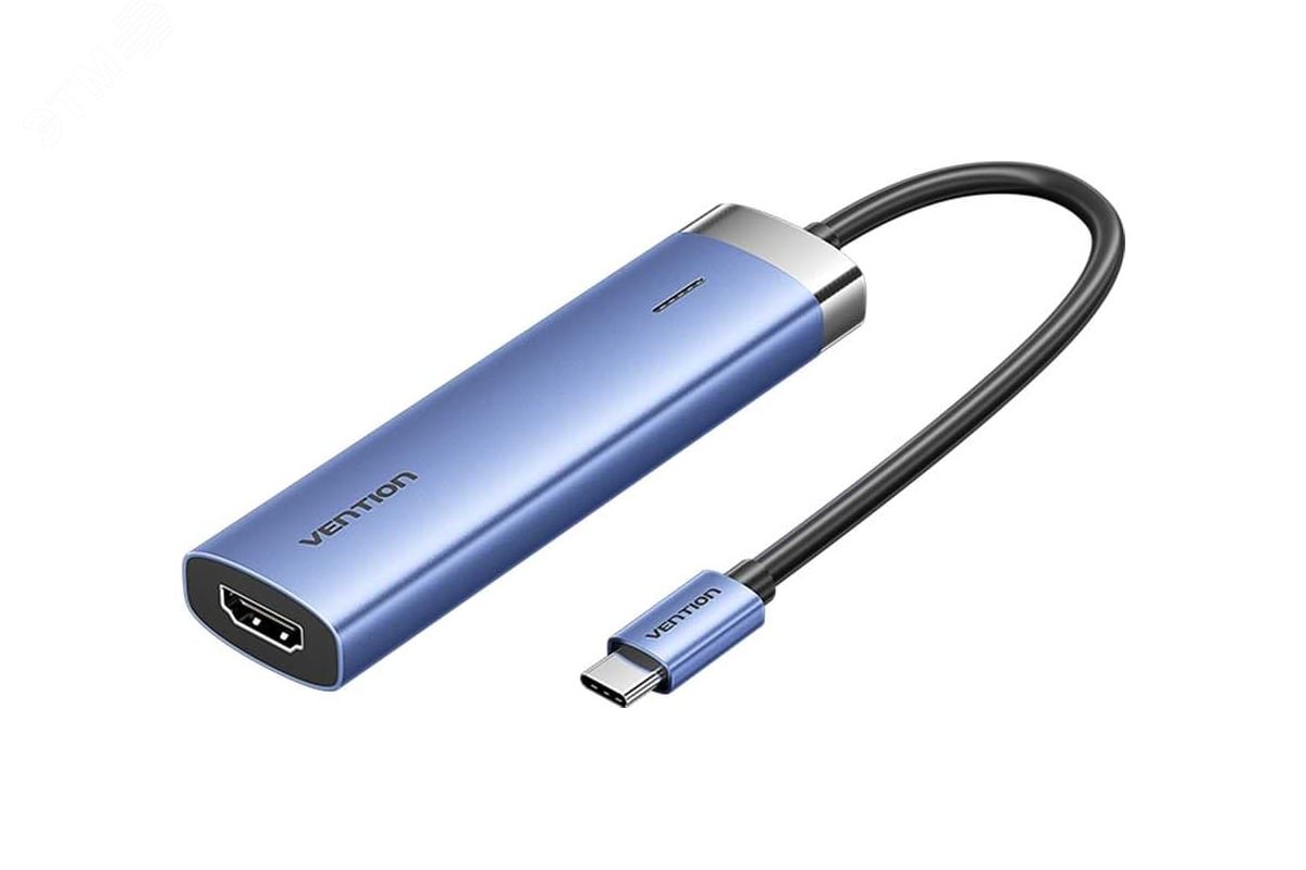 Изображение товара Мультифункциональный USB Type C хаб 5 в 1 с HDMI и USB 3.0