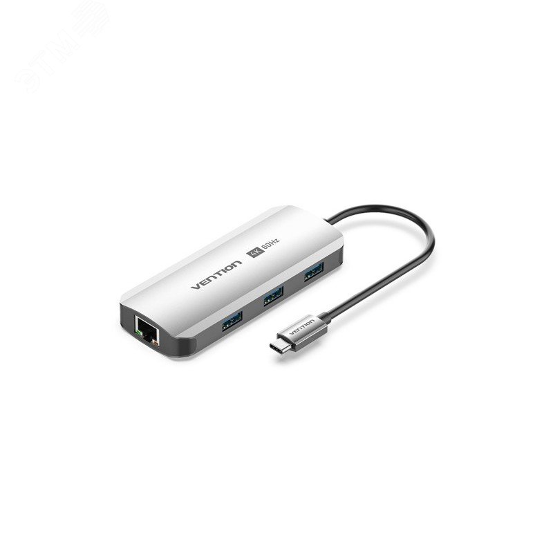 Изображение товара Мультифункциональный USB Type C хаб 6 в 1 Vention TQHHB для ПК и ноутбуков