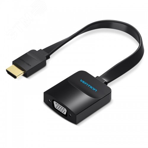 Изображение товара Конвертер мультимедиа HDMI на VGA + аудио, плоский, 0.15 м. (шт)