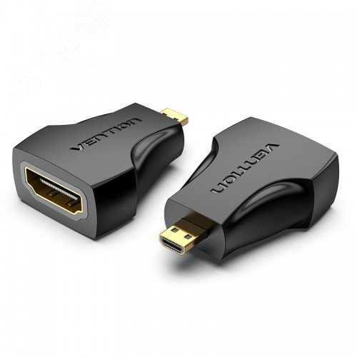 Изображение товара Адаптер переходник HDMI 19F на micro HDMI 19M, контакты позолоченные (шт)