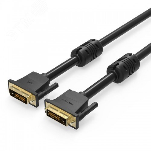 Изображение товара Кабель DVI-D Dual link 2 м с ферритовым фильтром от Vention