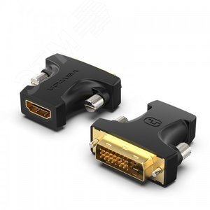 Адаптер переходник DVI 24 1M на HDMI 19F, двунаправленный, контакты позолоченные AILB0 Vention