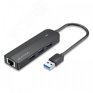 Изображение товара Хаб USB 3.0 M на 3 порта OTG USB 3.0, RJ45 (шт)