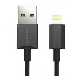Кабель USB 2.0 AM на Lightning 8M для iPad и iPhone, черный