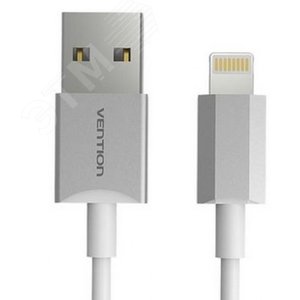Кабель USB 2.0 AM на Lightning 8M для iPad и iPhone, серебристый