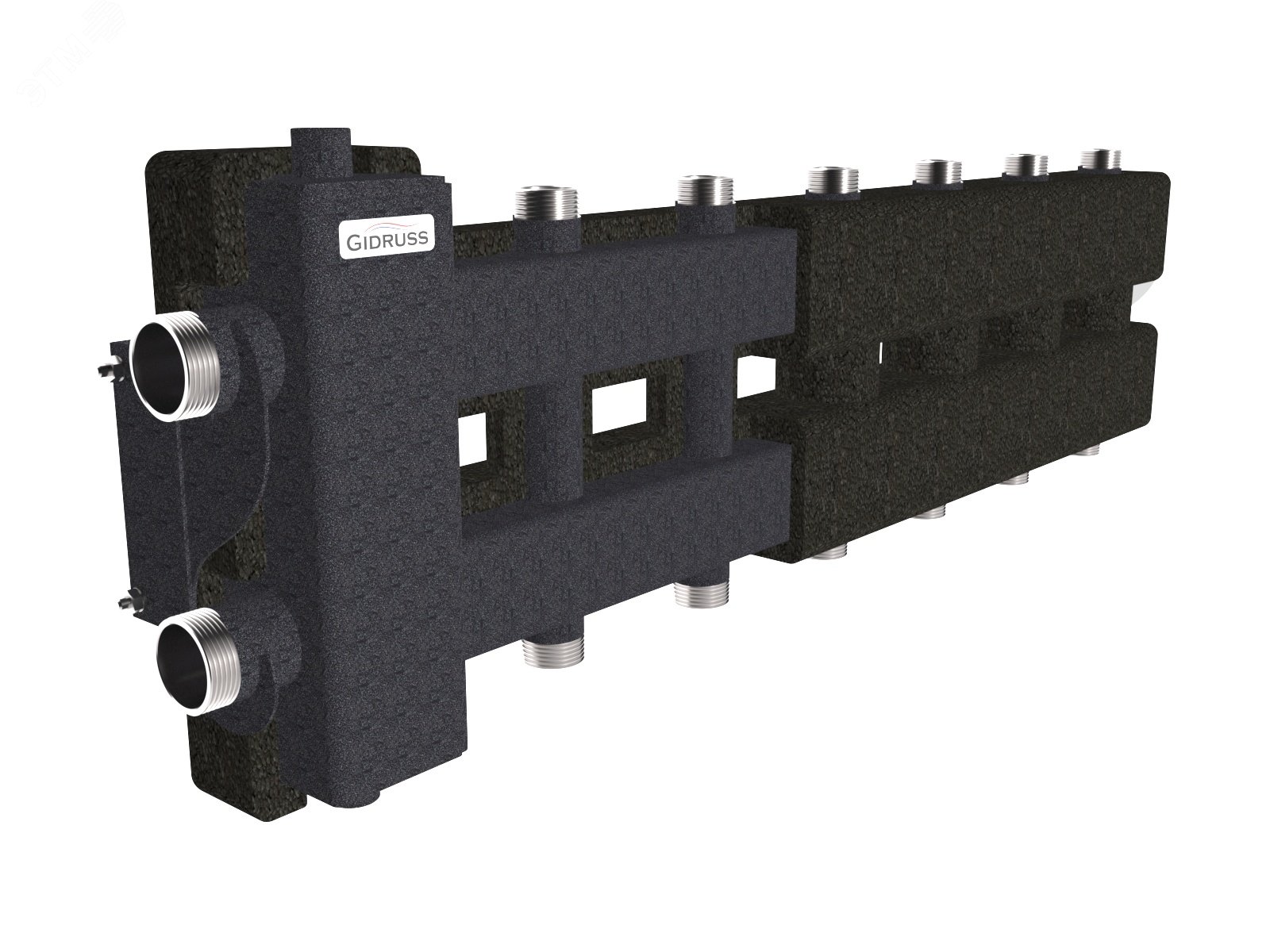 Изображение товара Гидрострелка с коллектором BM-80-7DU.EPP на 7 контуров для котельных до 80 кВт