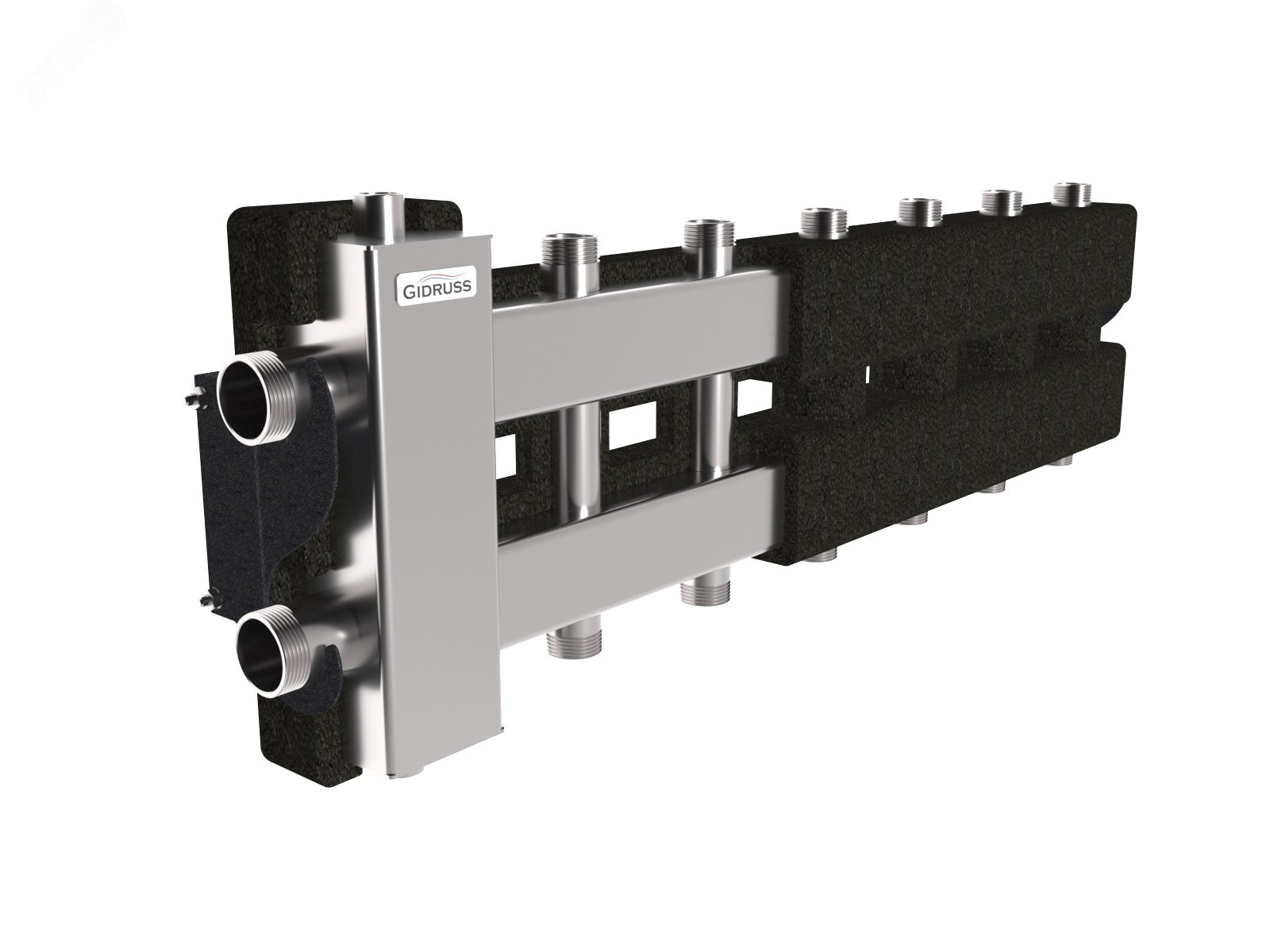 Изображение товара Коллектор с гидрострелкой BMSS-80-7DU.EPP на 7 контуров