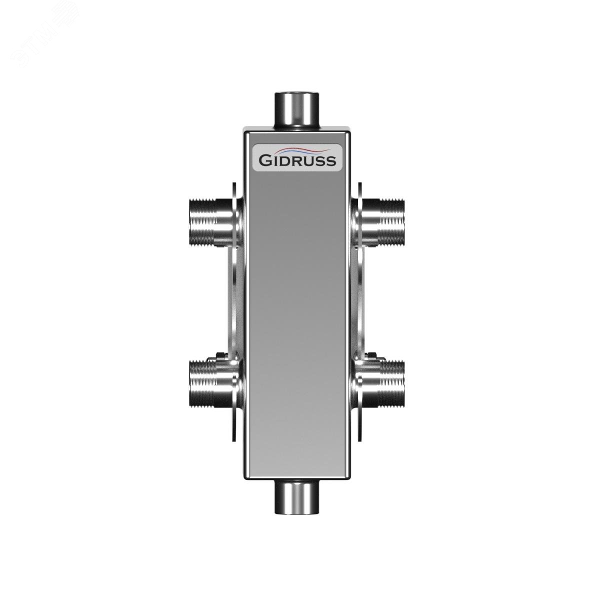 Изображение товара Гидравлическая стрелка Gidruss GRSS-40-20 из нержавеющей стали до 40 кВт