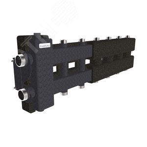 Изображение товара Коллектор с гидрострелкой BM-80-7DU.EPP на 6 контуров G1', 1 боковой контур G 1 1/4' с термоизоляцией до 80 кВт, ст. 09Г2С (шт)