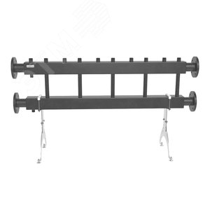 Изображение товара Коллектор модульный MK-400-5x25 на 5 контуров G 1', 2 магистрали фланцевое подключение DN 65, до 400 кВт, ст 09Г2С (шт)