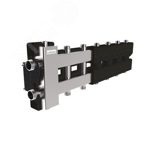 Изображение товара Коллектор с гидрострелкой BMSS-80-7DU.EPP на 6 контуров G 1', 1 боковой контур G 1 1/4' с термоизоляцией, до 80 кВт, зеркально-матовая полировка, нерж сталь (шт)