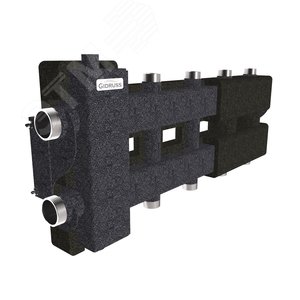 Изображение товара Коллектор с гидрострелкой BM-80-5DU.EPP на 4 контура G1', 1 боковой контур G 1 1/4' с термоизоляцией до 80 кВт, ст. 09Г2С (шт)