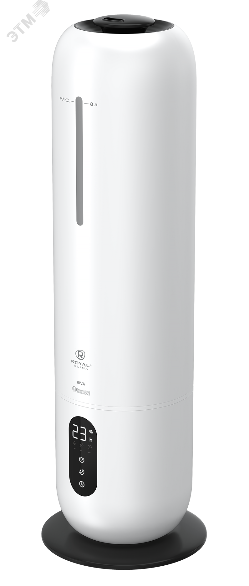 Изображение товара Увлажнитель воздуха ROYAL CLIMA RIVA RUH-RV300/8.0E-WT белый с подсветкой и гигростатом