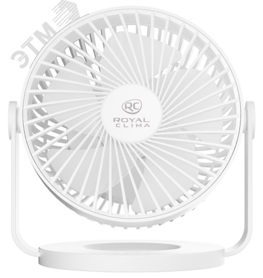 Изображение товара Портативный бытовой вентилятор Royal Clima RSF-0401M белый компактный