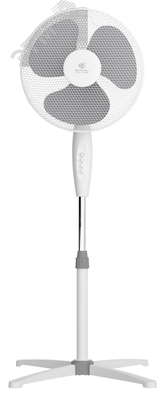 Изображение товара Вентилятор бытовой напольный, цвет белый, RSF-1601M (шт)