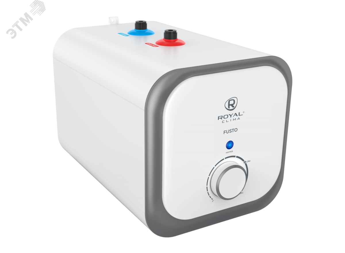 Изображение товара Электрический накопительный водонагреватель Fusto 7, 7 л, белый, напольный